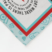 Leven haar beste zwarte koningin verpleegster fleece deken (Hoek)