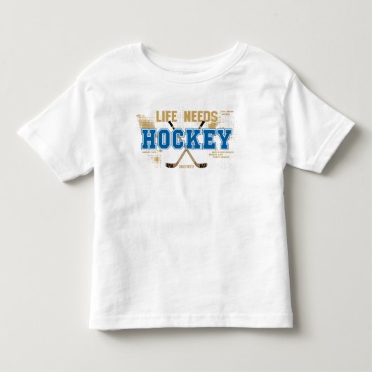 Leven heeft Hockey Peuter Kinder Shirts (Voorkant)