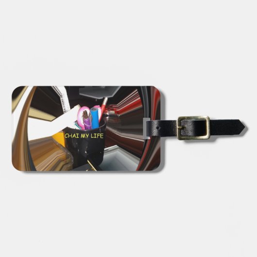 Leven heerlijk geïnspireerd tijdens het leven bagagelabel (Voorkant horizontaal)