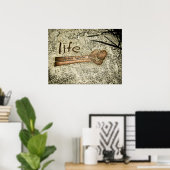 Leven : het zaad van het Poster voor het koelen (Thuiskantoor)