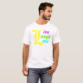 Leven hoofdscherm ~ LEVEN LAUGH T-shirt LOVE (Voorkant volledig)