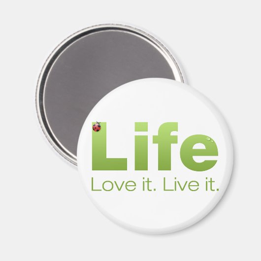 Leven: hou ervan. Leef het. Magneet (Voorkant / Achterkant)