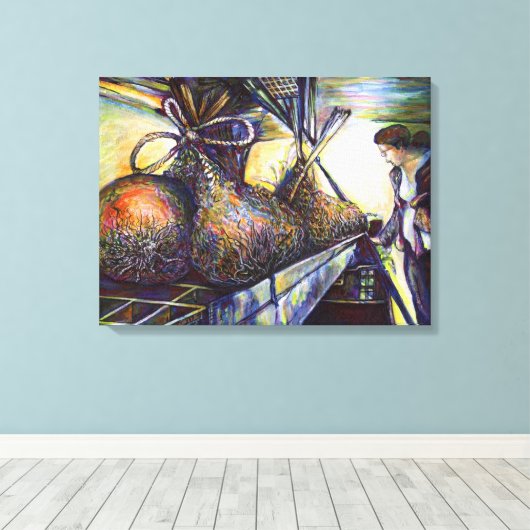 Leven Hurling Destiny Canvas Afdruk (Insitu (Houten vloer))