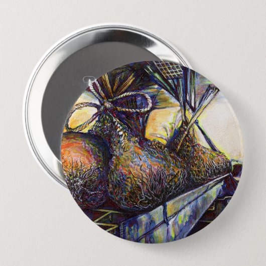 Leven Hurling Destiny Ronde Button 4,0 Cm (Voorkant /achterkant)