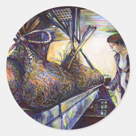 Leven Hurling Destiny Ronde Sticker (Voorkant)