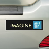 LEVEN, IMAGINE, BESTEMMING BUMPERSTICKER (Op auto)