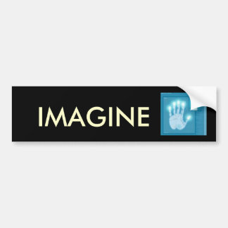 LEVEN, IMAGINE, BESTEMMING BUMPERSTICKER
