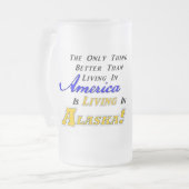 Leven in AK! mok van 22 oz, gevriesdroogd glas (Voorkant links)