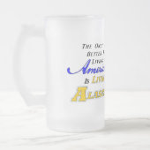 Leven in AK! mok van 22 oz, gevriesdroogd glas (Links)