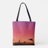Leven in Australië onder kangoeroe Tote Bag (Achterkant)