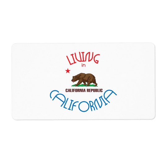 Leven in Californië Etiket (Voorkant)