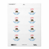 Leven in Californië Etiket (Full Sheet)