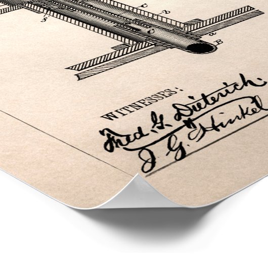 leven in Coffin Patent 1882 Poster (Hoek)