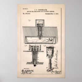 leven in Coffin Patent 1882 Poster