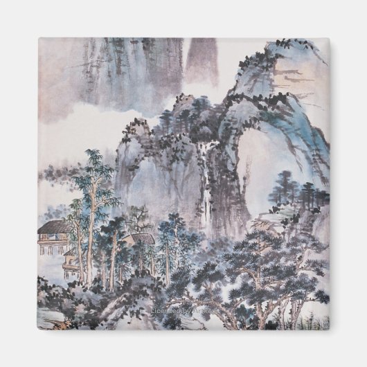 Leven in de bergen magneet (Voorkant)