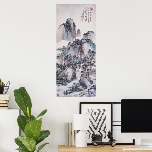 Leven in de bergen poster (Thuiskantoor)