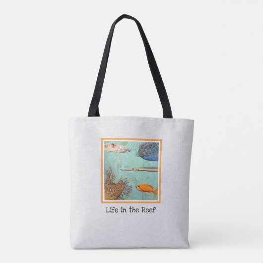 Leven in de Canvas tas van het rif (Achterkant)