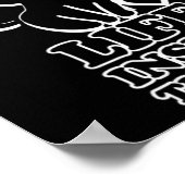 Leven in de doos - Black Kitty Cat Poster (Hoek)