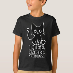 Leven in de doos - Black Kitty Cat T-shirt