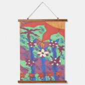 Leven in de Garden Boho Art Hangend Wandkleed (Voorkant)