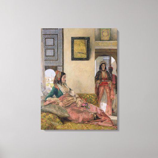 Leven in de harem, Caïro Canvas Afdruk (Voorkant)