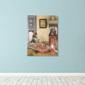Leven in de harem, Caïro Canvas Afdruk (Insitu (Houten vloer))