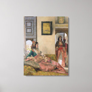 Leven in de harem, Caïro Canvas Afdruk