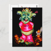 Leven in de hel briefkaart (Voorkant / Achterkant)