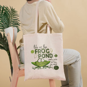 Leven in de kikker tote bag