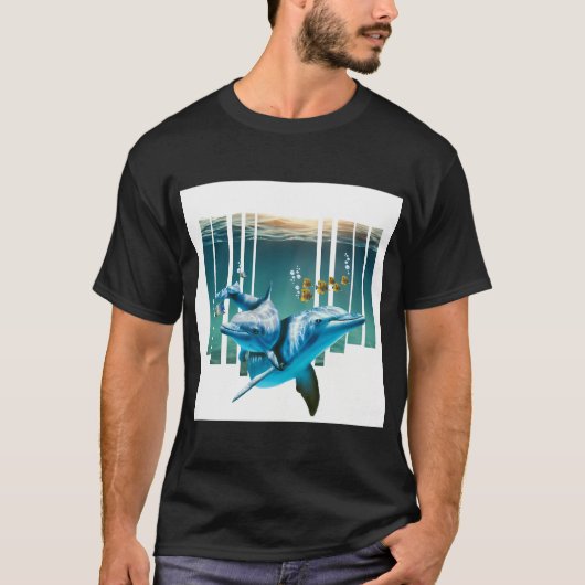 Leven in de oceaan in perspectief t-shirt (Voorkant)