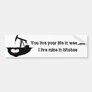 Leven in de problemen bumpersticker