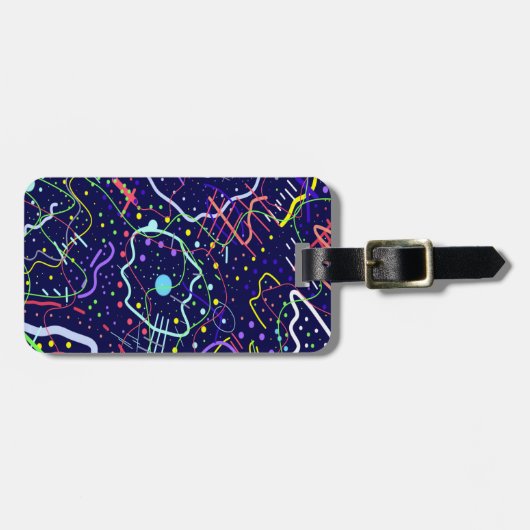 Leven in de ruimte bagagelabel (Voorkant horizontaal)