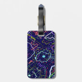 Leven in de ruimte bagagelabel (Achterkant verticaal)