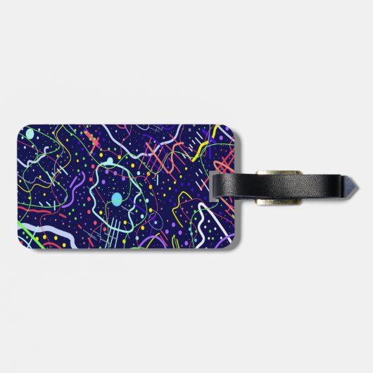 Leven in de ruimte bagagelabel (Achterkant horizontaal)