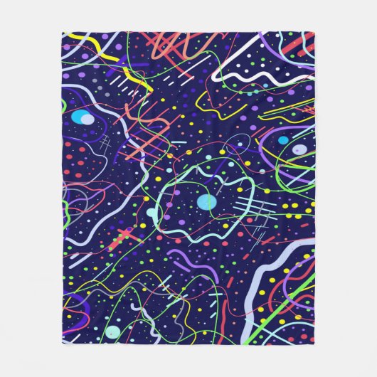 Leven in de ruimte fleece deken (Voorkant)