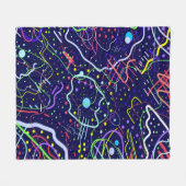 Leven in de ruimte fleece deken (Voorkant (Horizontaal))