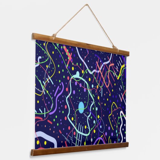 Leven in de ruimte hangend wandkleed (Gebogen)