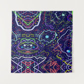 Leven in de ruimte wandkleed (Voorkant (horizontaal))