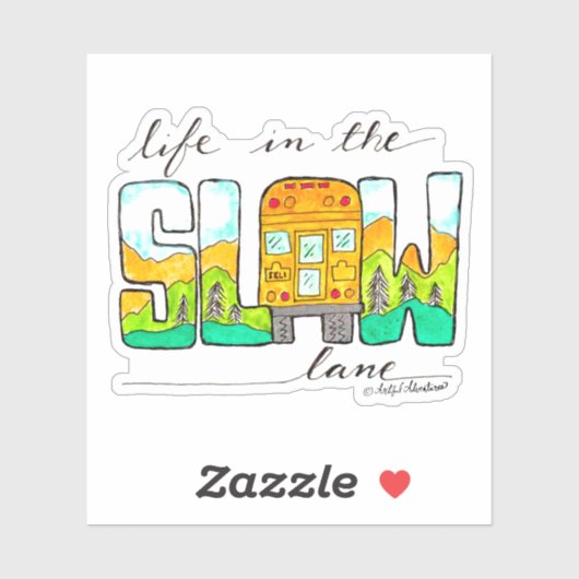 Leven in de Slow Lane Sticker (Vel)