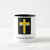 Leven in de Spirit Quote/Christelijke Cross-Mok Mok (Midden)
