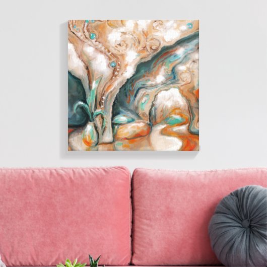 Leven in de toekomst canvas afdruk (Insitu (Woonkamer))