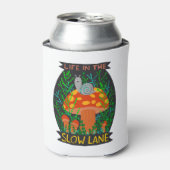 Leven in de Trage Lane Cute Snagelpaddenstoel Blikjeskoeler (Blikje Voorkant)