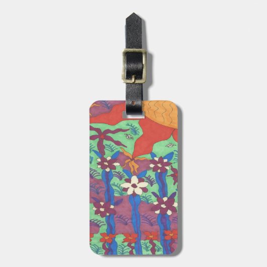 Leven in de tuinboho-printer bagagelabel (Voorkant verticaal)