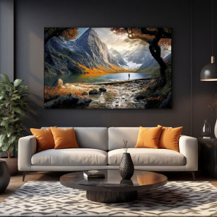 Leven in de Vallei van de Reuzen Canvas Afdruk