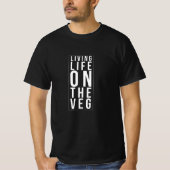 Leven in de Veg Funny Vegan T-shirt (Voorkant)