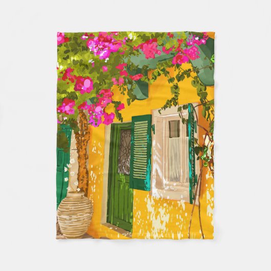 Leven in de zon fleece deken (Voorkant)