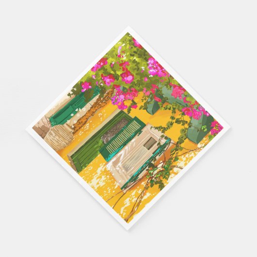 Leven in de zon servet (Hoek)