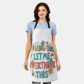 Leven in druk: uw dagelijkse dosis unieke stijl schort (Gedragen)