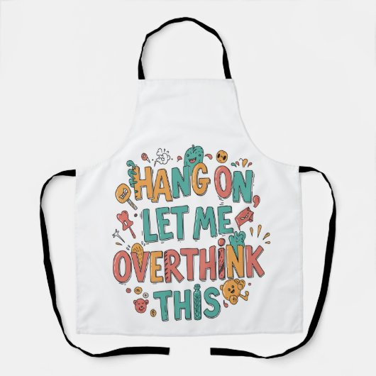 Leven in druk: uw dagelijkse dosis unieke stijl schort (Voorkant)