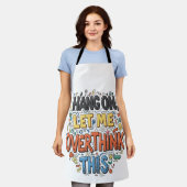 Leven in druk: uw dagelijkse dosis unieke stijl schort (Gedragen)